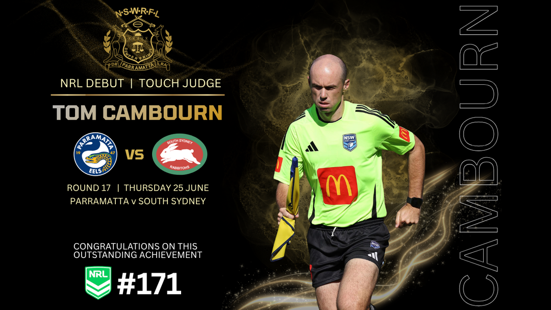 Tom Cambourn Earns NRL Debut – Referee #171
